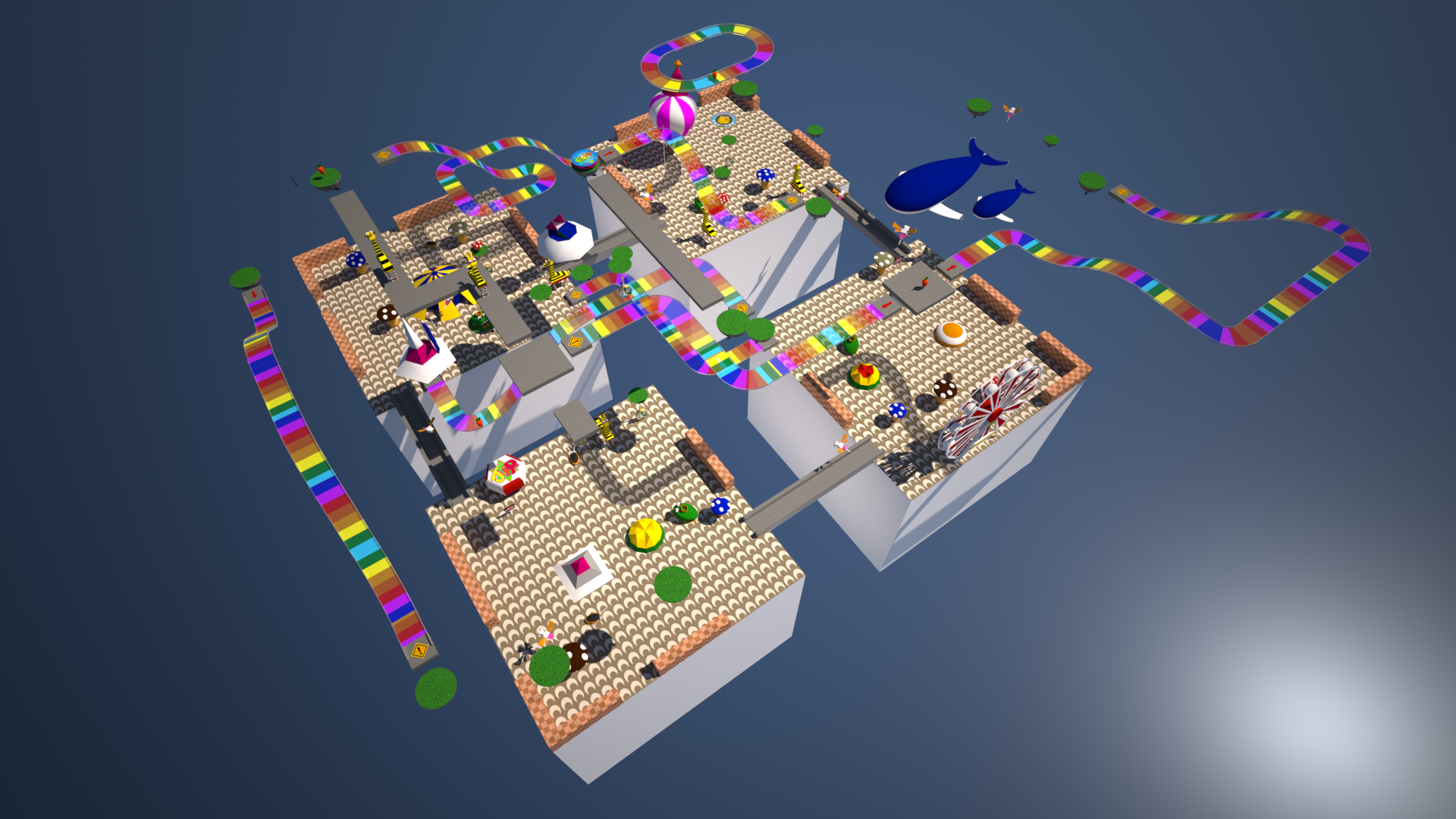 jumping flash architectural render