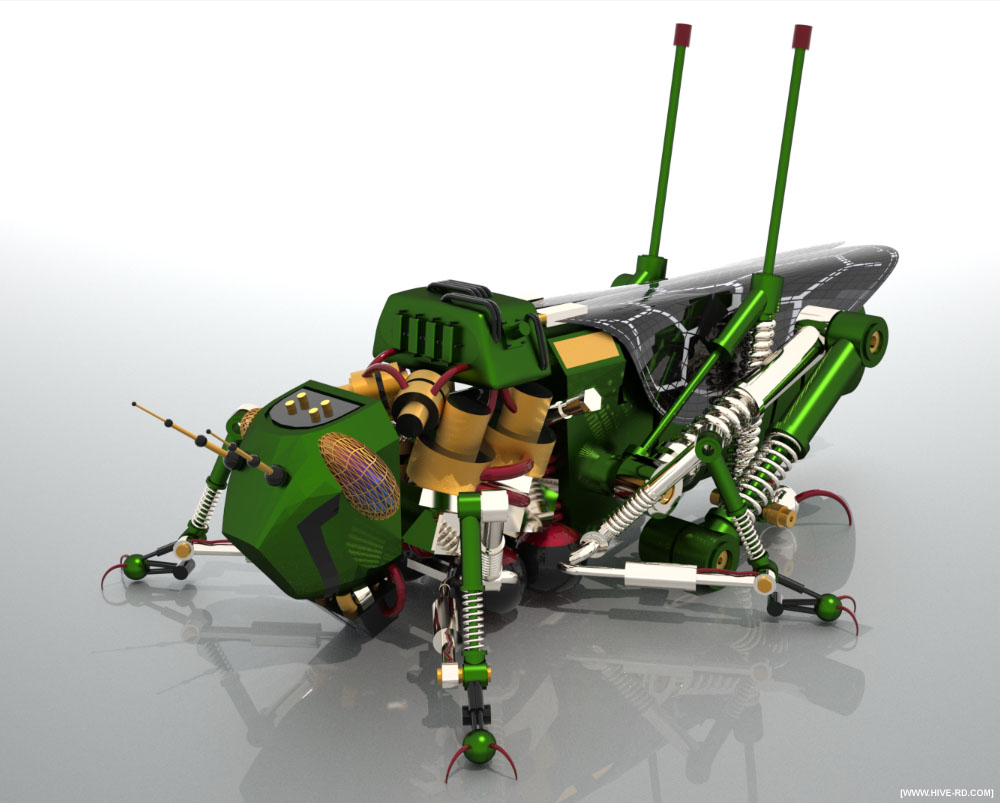 mechanical insect grasshopper